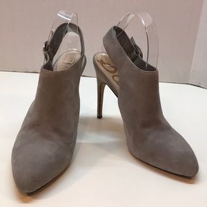 Sam Edelman Gray Suede SlingBack Heels Size 9.5